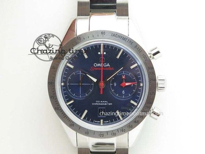 0320 Planet Ocean 2016 43.5mm SS OM 1:1 Best Edition Blue Dial On Blue Leather Strap A Sophisticated 8165